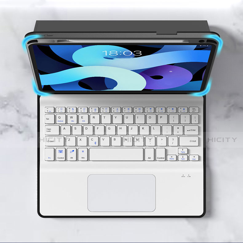 Carcasa de Cuero Cartera con Teclado para Apple iPad Air 4 10.9 (2020)