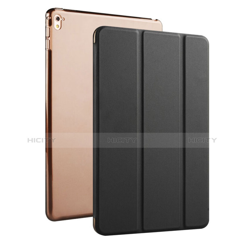 Carcasa de Cuero Flip con Soporte para Apple iPad Pro 9.7 Negro