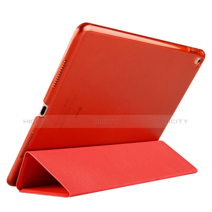 Carcasa de Cuero Flip con Soporte para Apple iPad Pro 9.7 Rojo