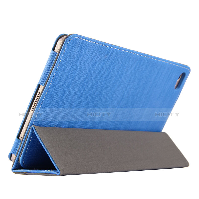 Carcasa de pano Cartera con Soporte para Huawei Mediapad M2 8 M2-801w M2-803L M2-802L Azul