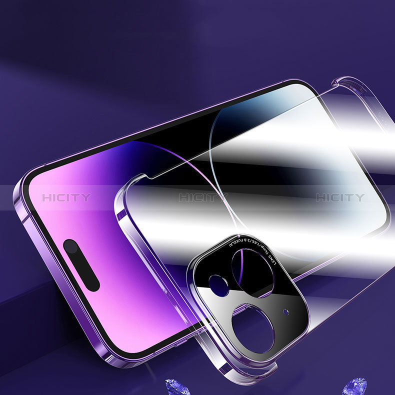 Carcasa Dura Cristal Plastico Funda Rigida Sin Marco Transparente G01 para Apple iPhone 14 Claro
