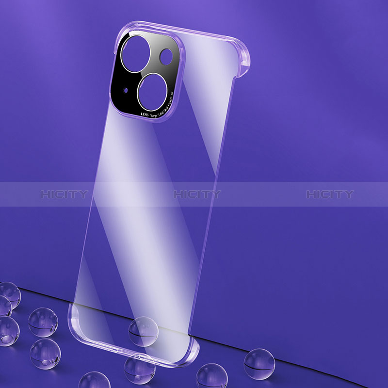Carcasa Dura Cristal Plastico Funda Rigida Sin Marco Transparente G01 para Apple iPhone 14 Claro