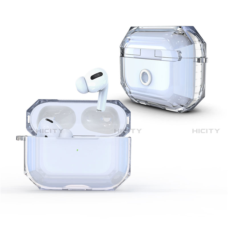 Carcasa Dura Cristal Plastico Funda Rigida Transparente H01 para Apple AirPods Pro