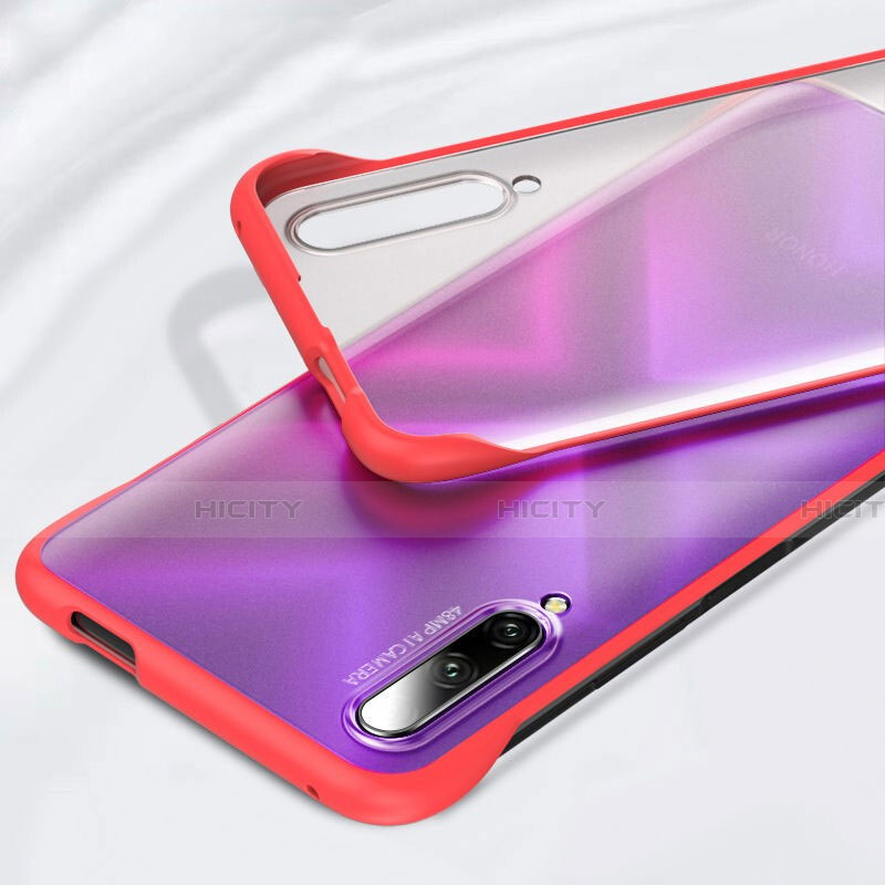 Carcasa Dura Cristal Plastico Funda Rigida Transparente H01 para Huawei Honor 9X Pro Rojo