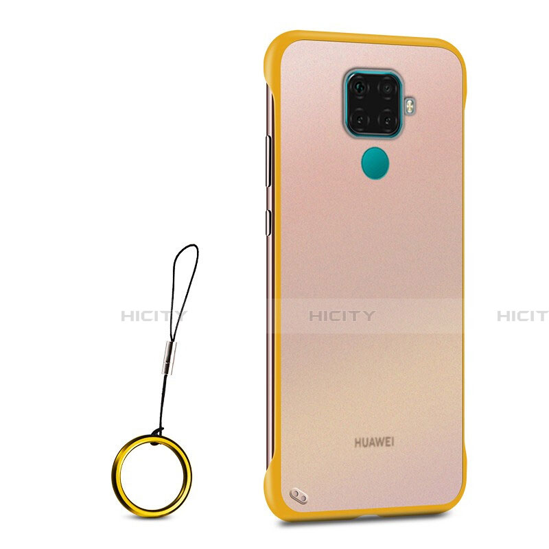 Carcasa Dura Cristal Plastico Funda Rigida Transparente H01 para Huawei Mate 30 Lite Amarillo