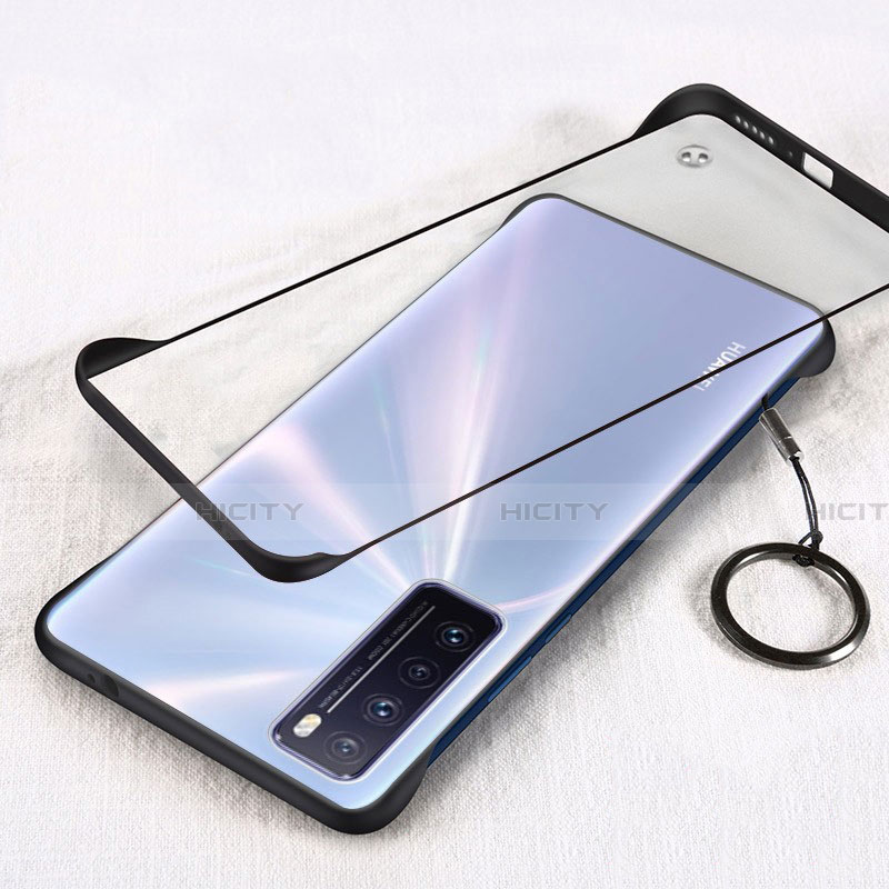 Carcasa Dura Cristal Plastico Funda Rigida Transparente H01 para Huawei Nova 7 5G Negro