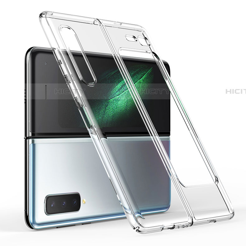 Carcasa Dura Cristal Plastico Funda Rigida Transparente H01 para Samsung Galaxy Fold Claro