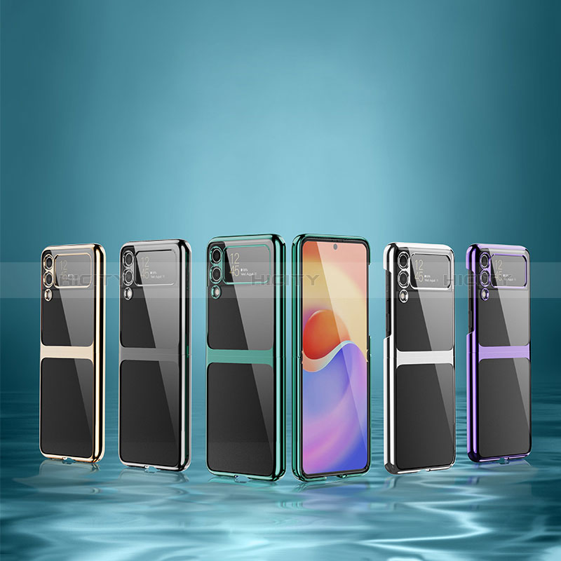 Carcasa Dura Cristal Plastico Funda Rigida Transparente H01 para Samsung Galaxy Z Flip3 5G