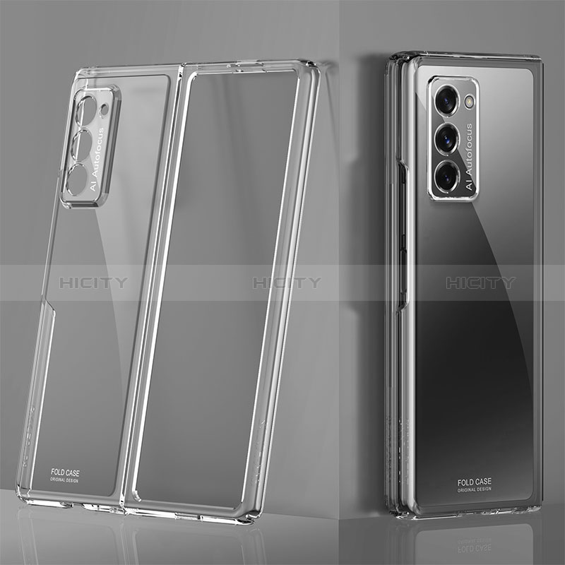 Carcasa Dura Cristal Plastico Funda Rigida Transparente H01 para Samsung Galaxy Z Fold2 5G