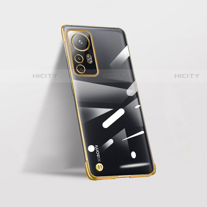 Carcasa Dura Cristal Plastico Funda Rigida Transparente H01 para Xiaomi Mi 12S Pro 5G Oro