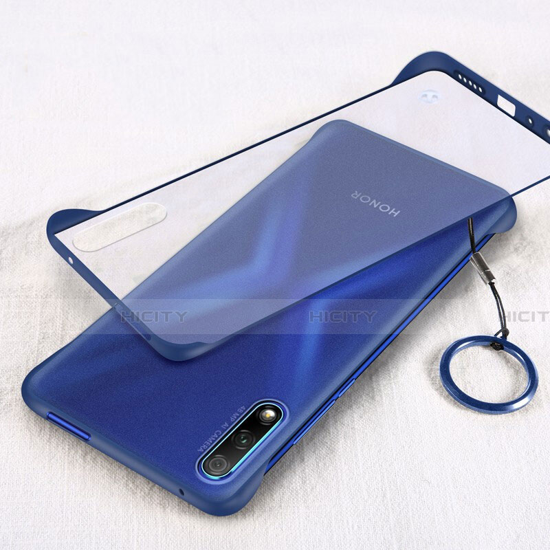 Carcasa Dura Cristal Plastico Funda Rigida Transparente H02 para Huawei Honor 9X Azul