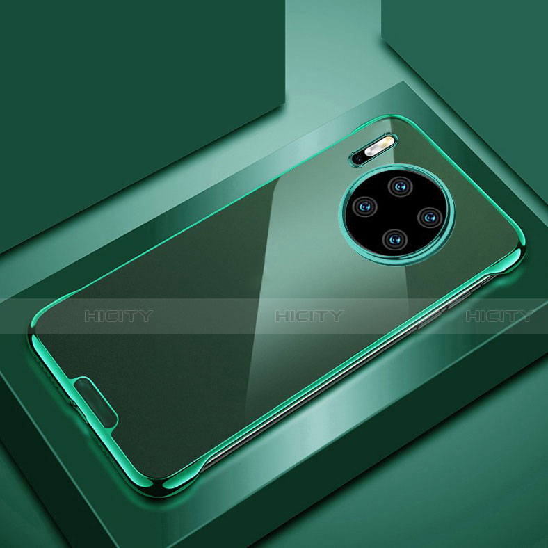 Carcasa Dura Cristal Plastico Funda Rigida Transparente H02 para Huawei Mate 30 Verde