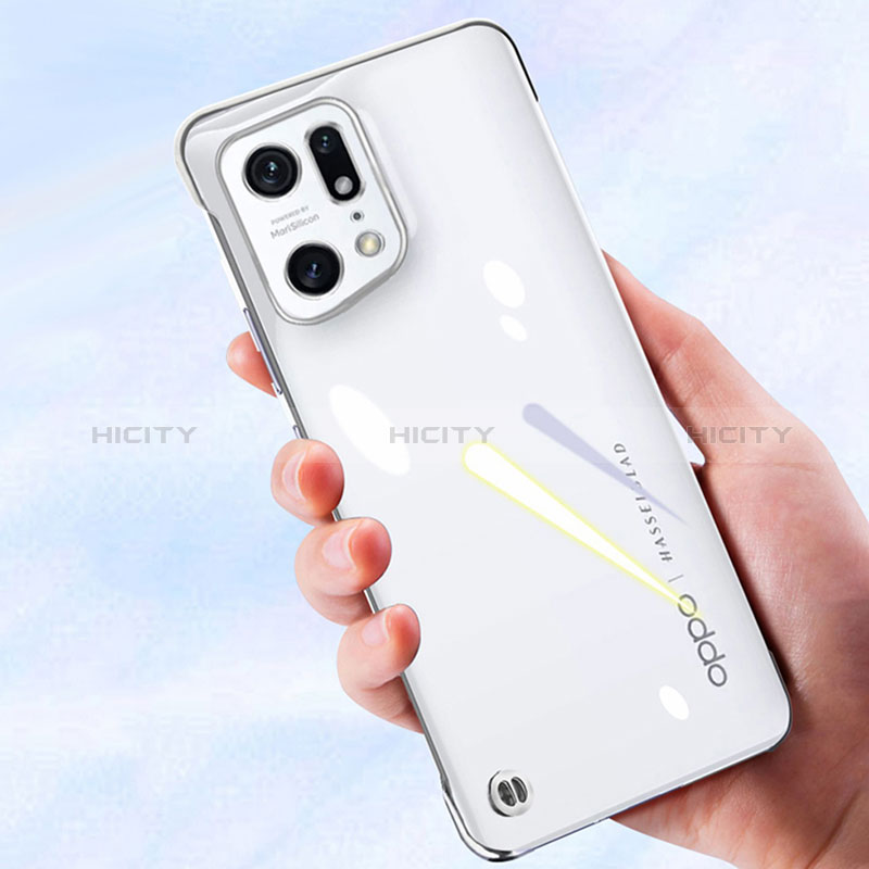 Carcasa Dura Cristal Plastico Funda Rigida Transparente H02 para Oppo Find X5 5G