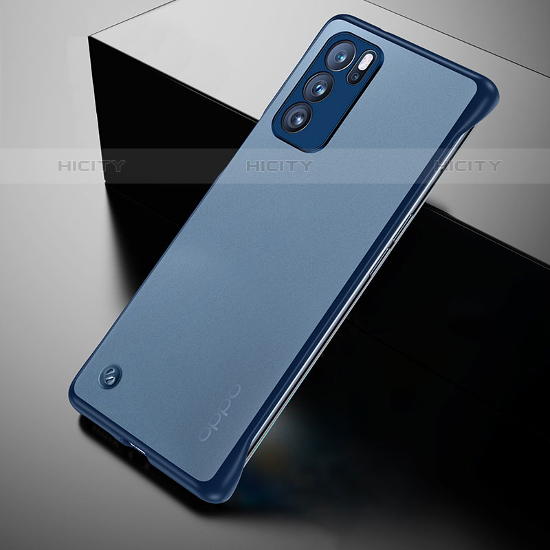 Carcasa Dura Cristal Plastico Funda Rigida Transparente H02 para Oppo Reno6 Pro 5G India