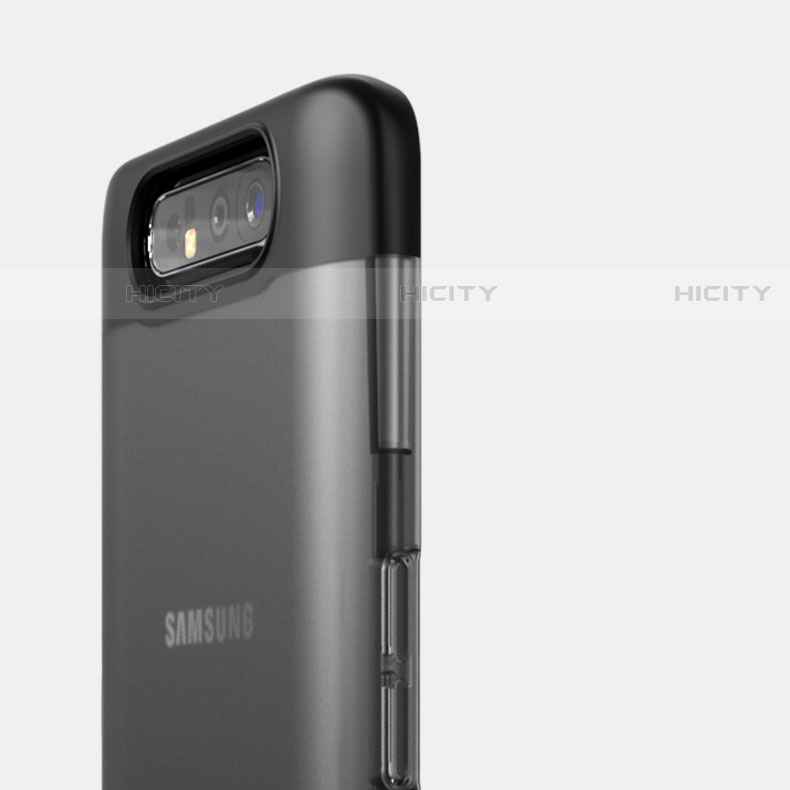 Carcasa Dura Cristal Plastico Funda Rigida Transparente H02 para Samsung Galaxy A80