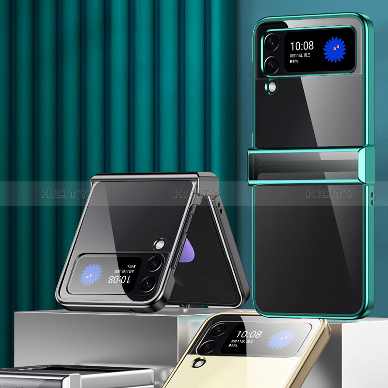 Carcasa Dura Cristal Plastico Funda Rigida Transparente H02 para Samsung Galaxy Z Flip3 5G