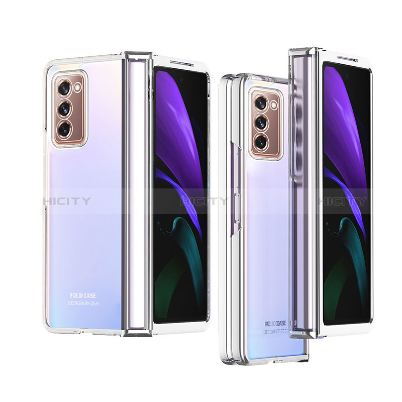 Carcasa Dura Cristal Plastico Funda Rigida Transparente H02 para Samsung Galaxy Z Fold2 5G