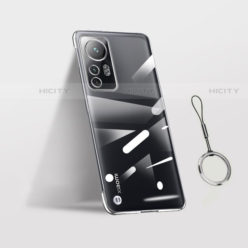 Carcasa Dura Cristal Plastico Funda Rigida Transparente H02 para Xiaomi Mi 12 5G Plata