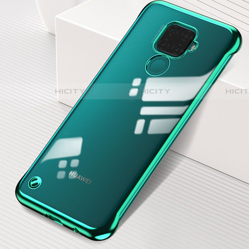 Carcasa Dura Cristal Plastico Funda Rigida Transparente H03 para Huawei Mate 30 Lite Verde