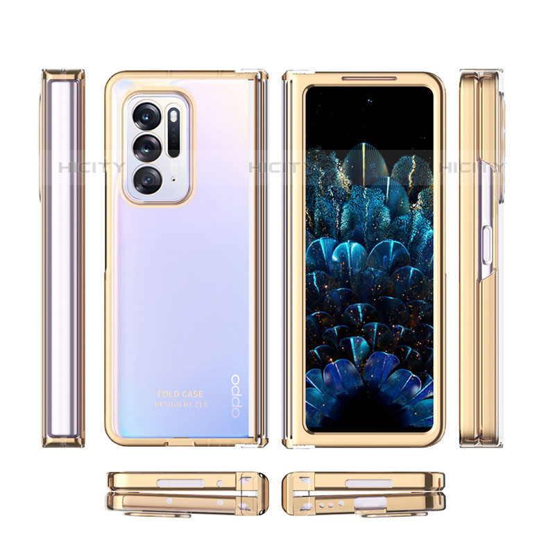 Carcasa Dura Cristal Plastico Funda Rigida Transparente H03 para Oppo Find N 5G