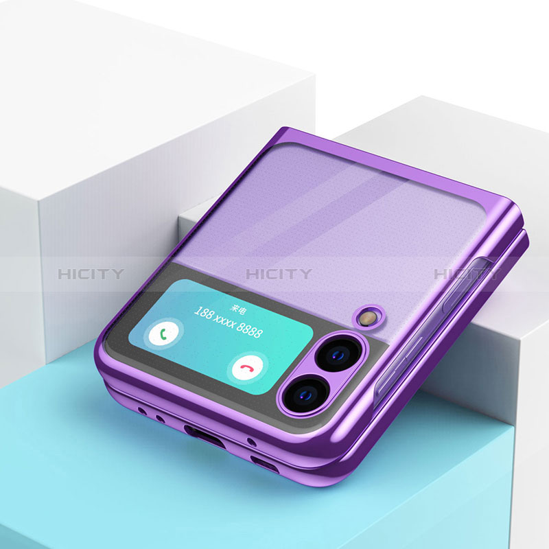 Carcasa Dura Cristal Plastico Funda Rigida Transparente H03 para Samsung Galaxy Z Flip3 5G