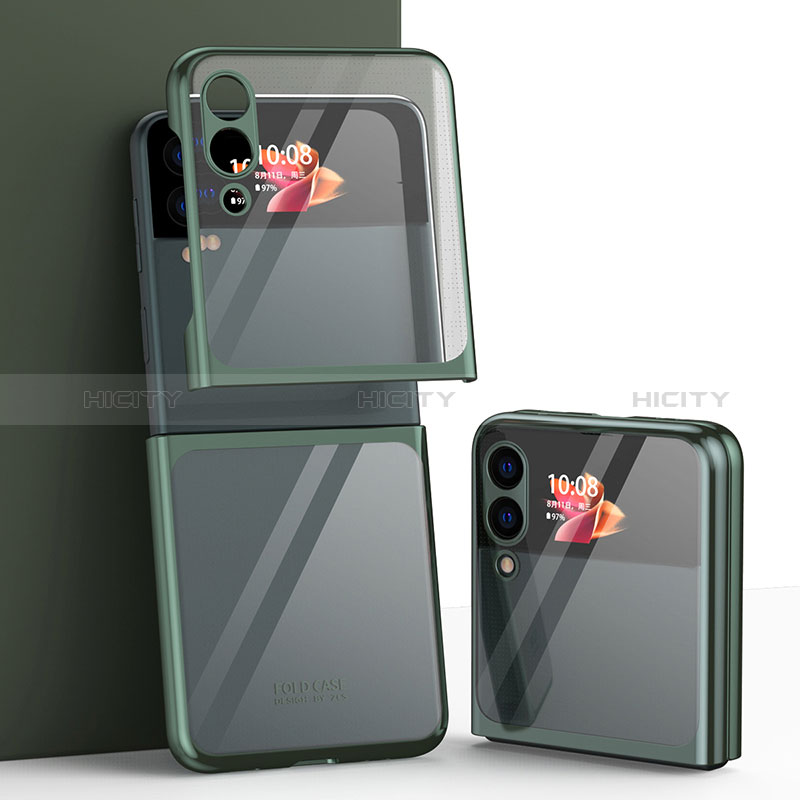 Carcasa Dura Cristal Plastico Funda Rigida Transparente H03 para Samsung Galaxy Z Flip3 5G