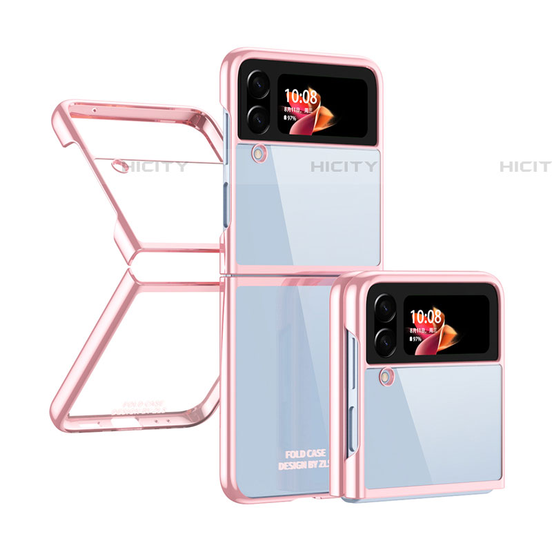 Carcasa Dura Cristal Plastico Funda Rigida Transparente H03 para Samsung Galaxy Z Flip4 5G