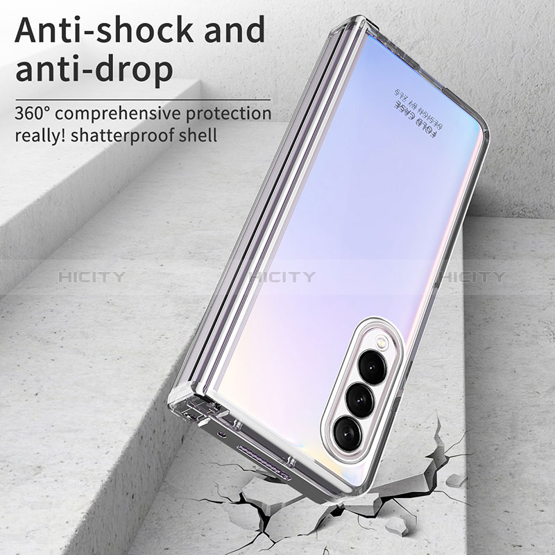 Carcasa Dura Cristal Plastico Funda Rigida Transparente H06 para Samsung Galaxy Z Fold3 5G