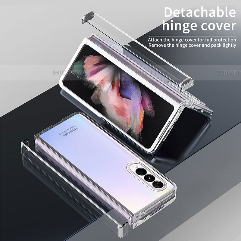 Carcasa Dura Cristal Plastico Funda Rigida Transparente H06 para Samsung Galaxy Z Fold4 5G