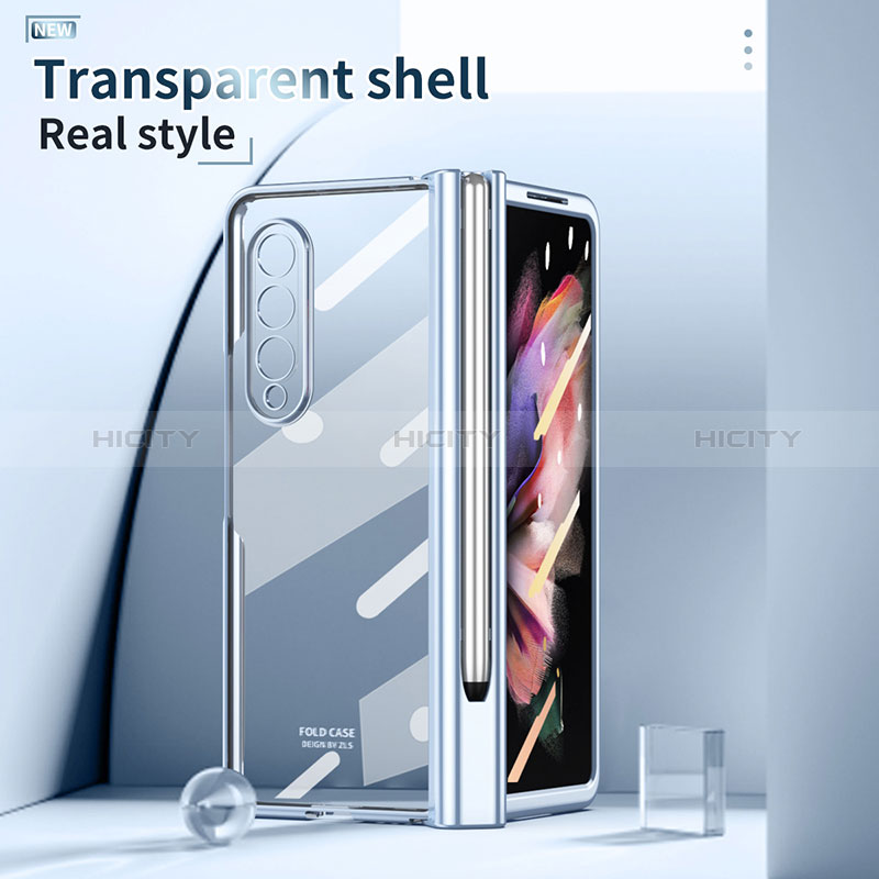 Carcasa Dura Cristal Plastico Funda Rigida Transparente H07 para Samsung Galaxy Z Fold3 5G