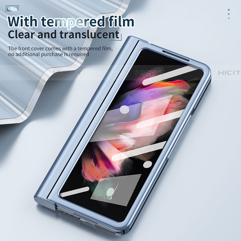 Carcasa Dura Cristal Plastico Funda Rigida Transparente H07 para Samsung Galaxy Z Fold4 5G