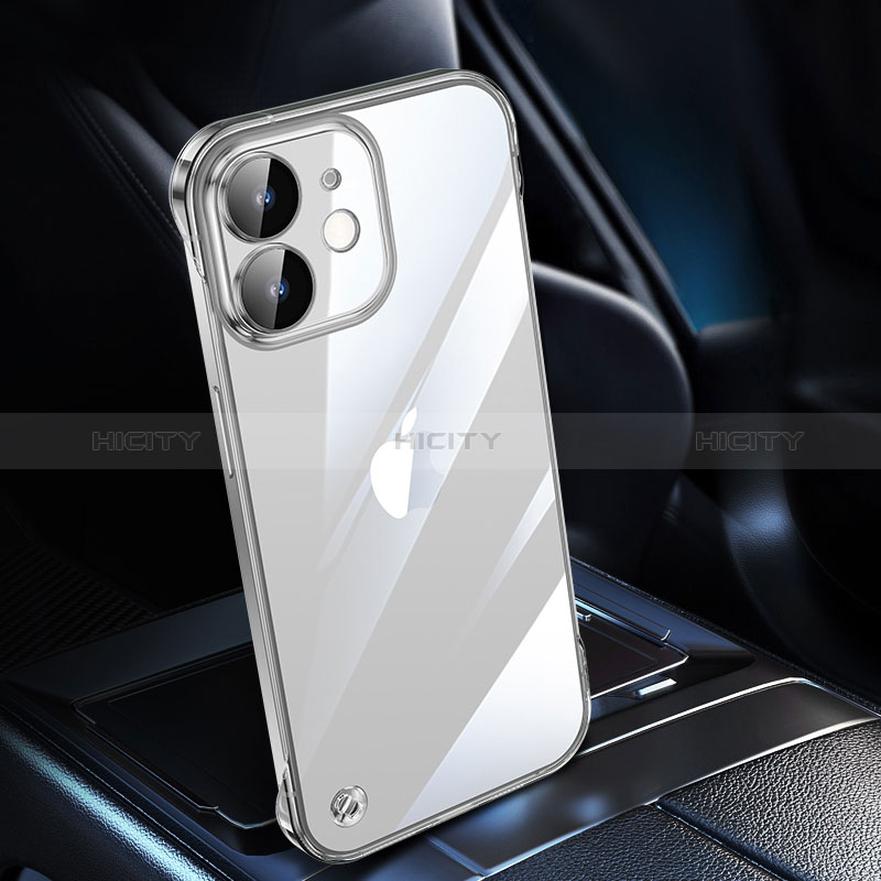 Carcasa Dura Cristal Plastico Funda Rigida Transparente QC1 para Apple iPhone 12 Mini