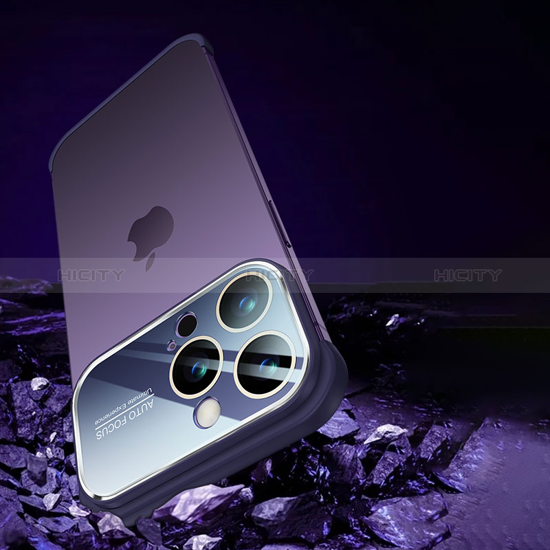 Carcasa Dura Cristal Plastico Funda Rigida Transparente QC4 para Apple iPhone 14
