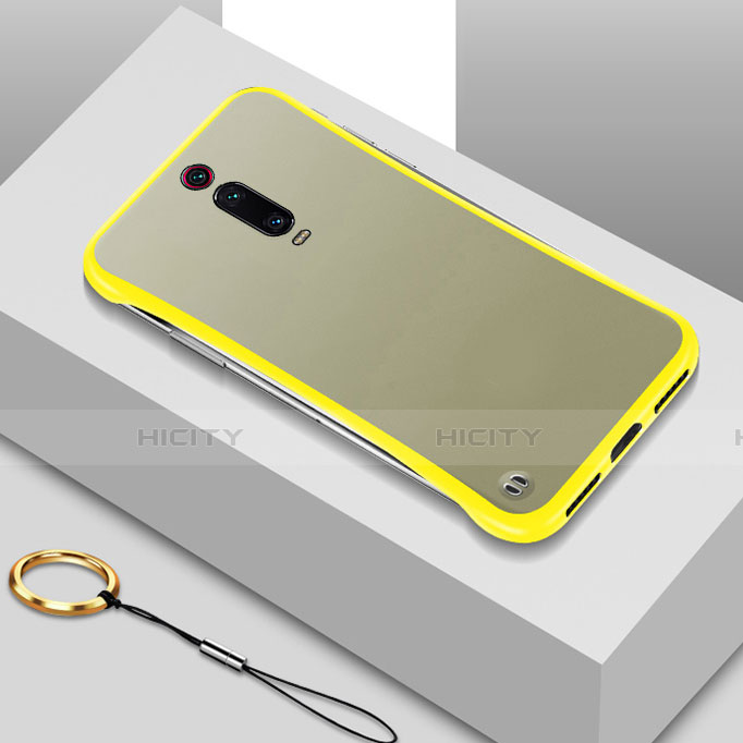 Carcasa Dura Cristal Plastico Funda Rigida Transparente S01 para Xiaomi Mi 9T Amarillo