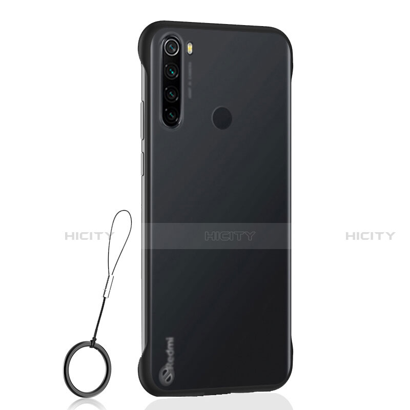 Carcasa Dura Cristal Plastico Funda Rigida Transparente S02 para Xiaomi Redmi Note 8 (2021) Negro
