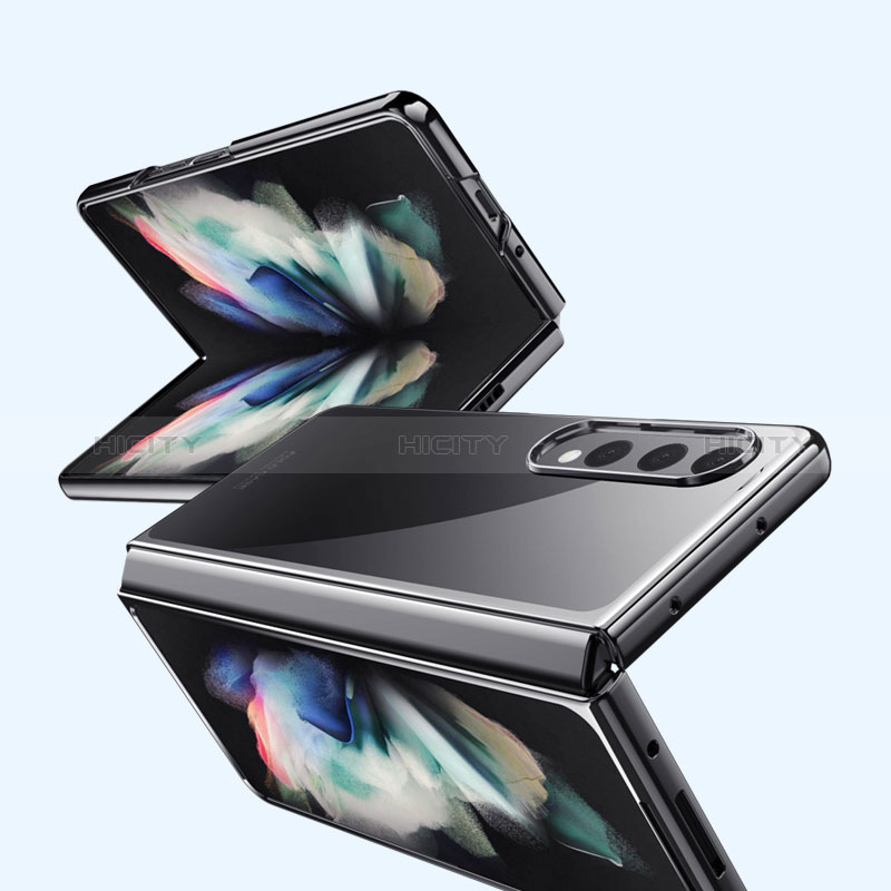 Carcasa Dura Cristal Plastico Funda Rigida Transparente Z01 para Samsung Galaxy Z Fold3 5G
