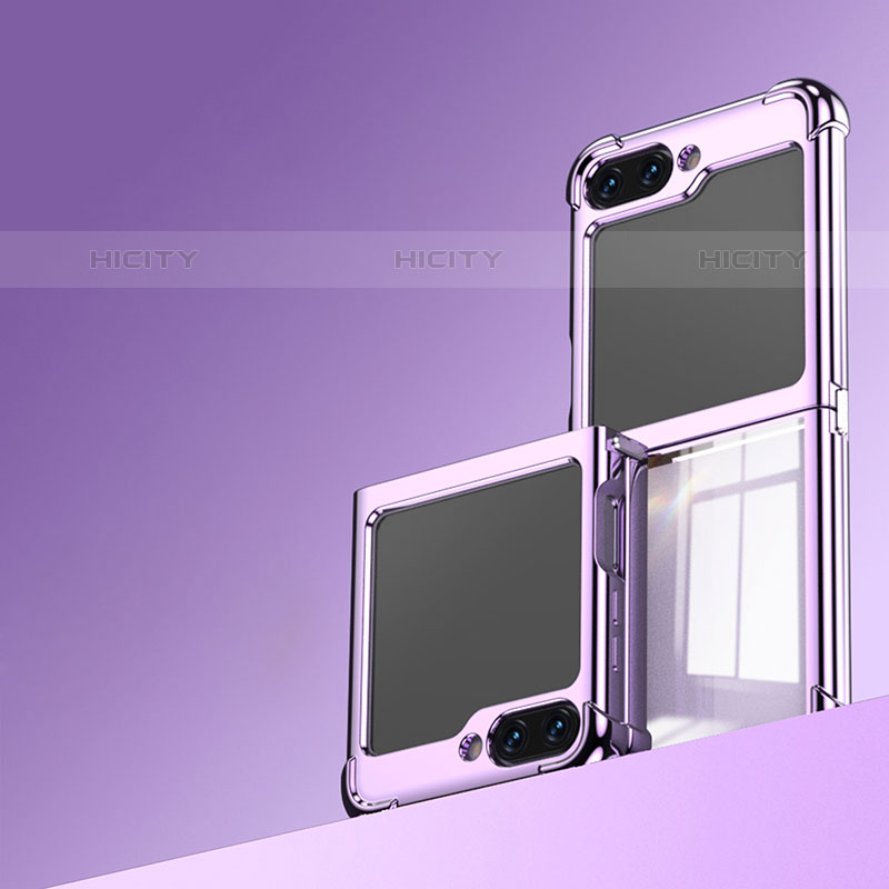 Carcasa Dura Cristal Plastico Rigida Transparente AN1 para Samsung Galaxy Z Flip5 5G