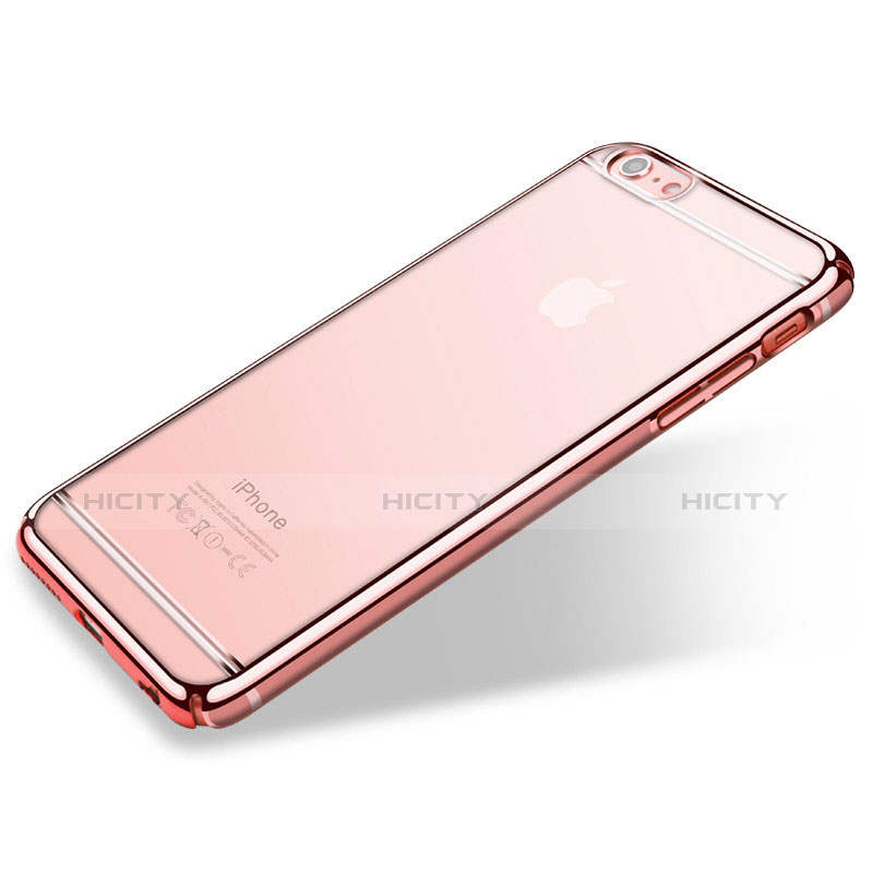 Carcasa Dura Cristal Plastico Rigida Transparente para Apple iPhone 6S Rosa