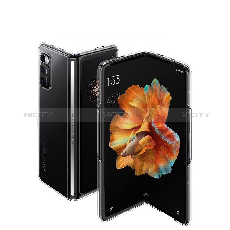 Carcasa Dura Cristal Plastico Rigida Transparente para Xiaomi Mix Fold 5G Claro