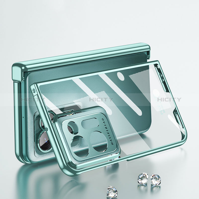 Carcasa Dura Cristal Plastico Rigida Transparente ZL1 para Oppo Find N2 5G
