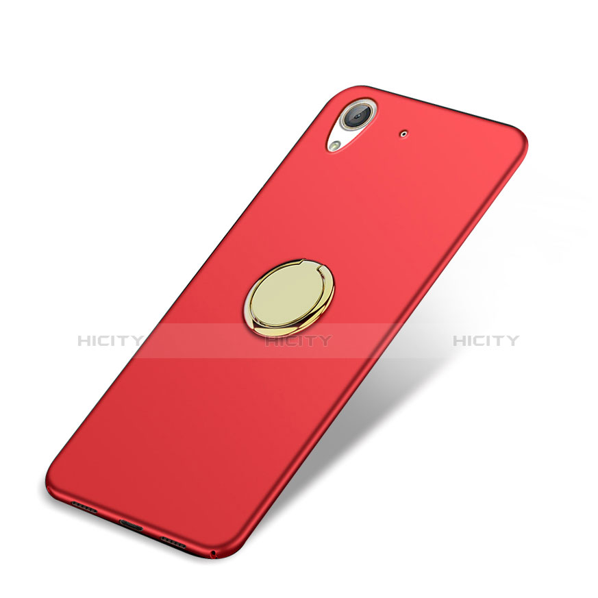Carcasa Dura Plastico Rigida Mate con Anillo de dedo Soporte A03 para Huawei Honor 5A Rojo