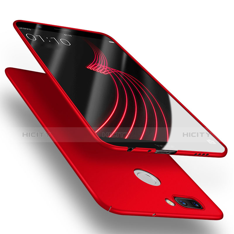 Carcasa Dura Plastico Rigida Mate con Anillo de dedo Soporte A04 para Huawei Nova 2 Rojo