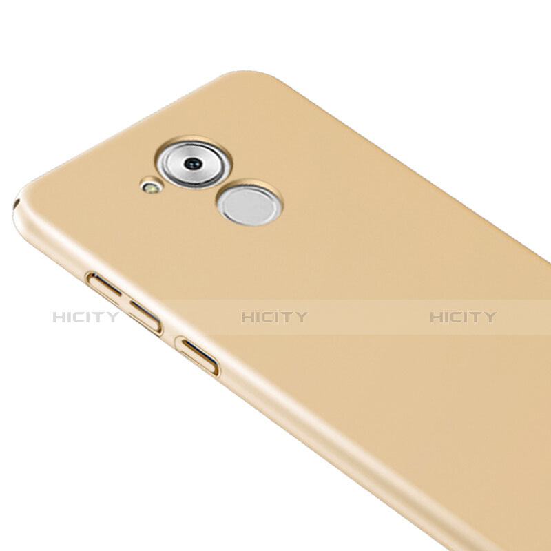Carcasa Dura Plastico Rigida Mate con Anillo de dedo Soporte para Huawei Honor 6C Oro