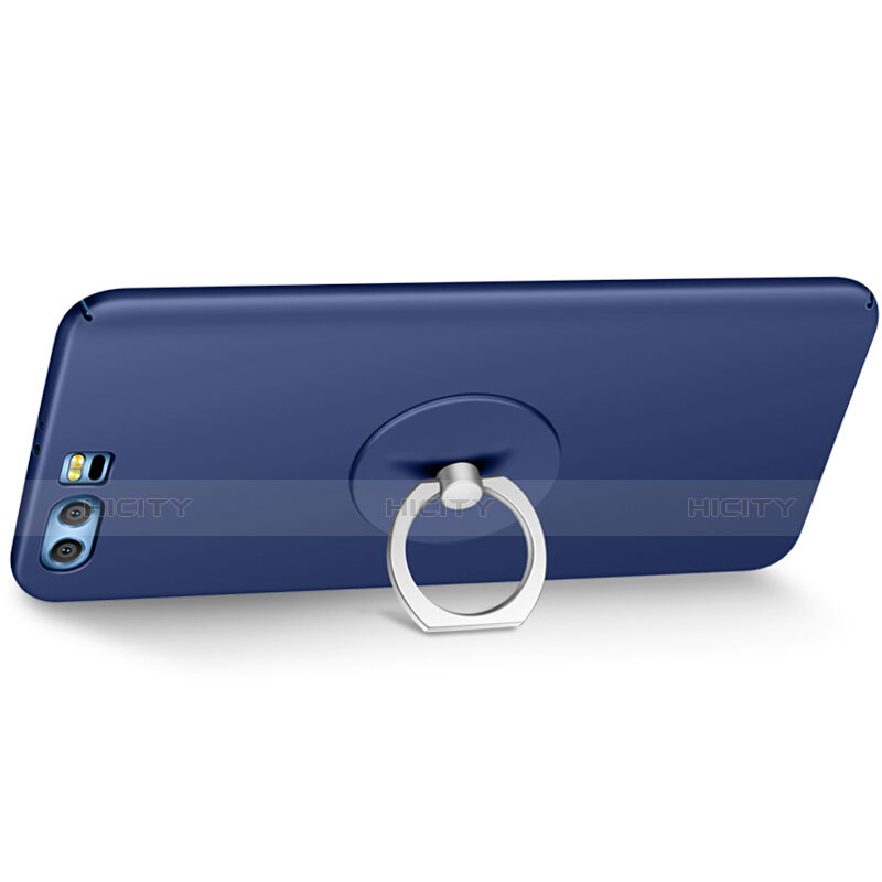 Carcasa Dura Plastico Rigida Mate con Anillo de dedo Soporte para Huawei Honor 9 Azul