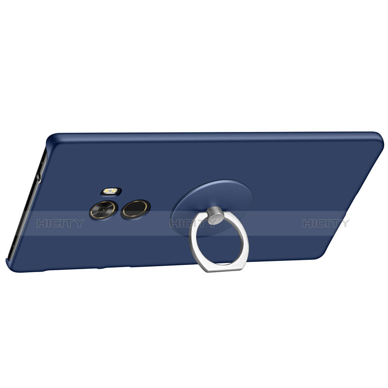Carcasa Dura Plastico Rigida Mate con Anillo de dedo Soporte para Xiaomi Mi Mix Azul