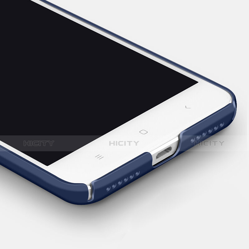Carcasa Dura Plastico Rigida Mate con Anillo de dedo Soporte para Xiaomi Redmi Note 4 Azul