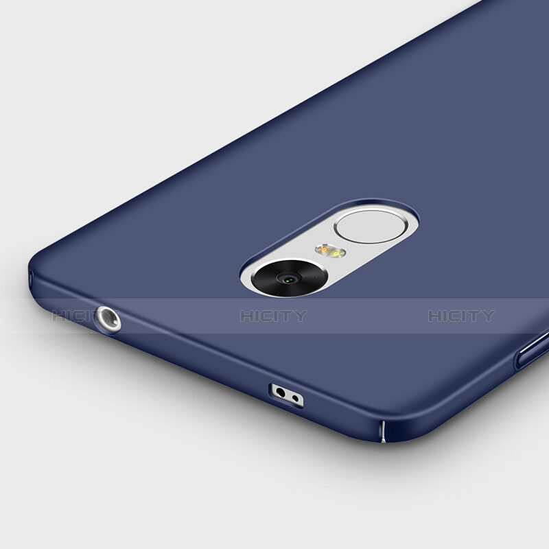 Carcasa Dura Plastico Rigida Mate con Anillo de dedo Soporte para Xiaomi Redmi Note 4X Azul