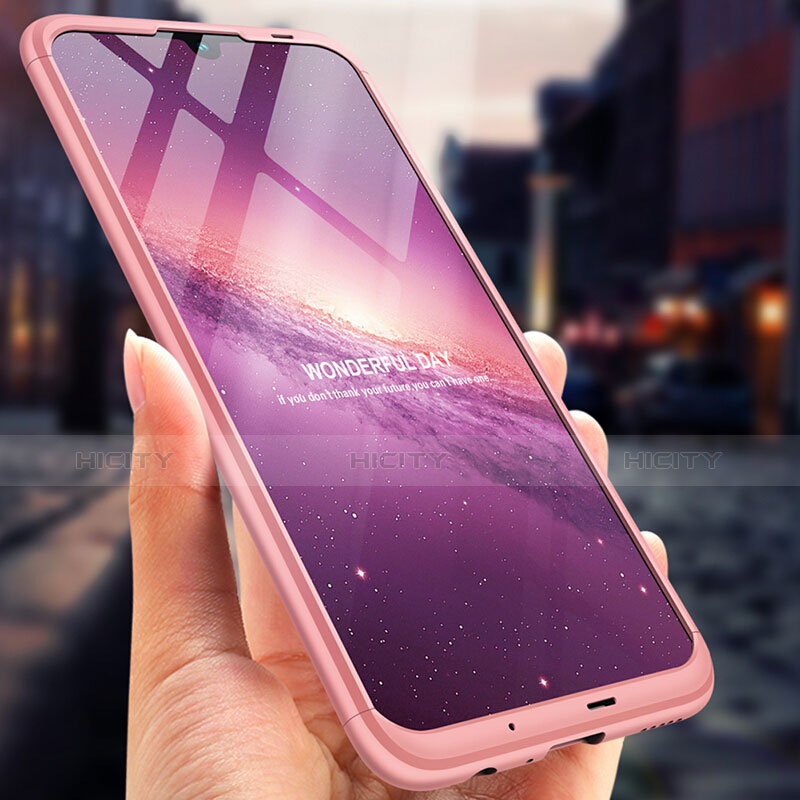 Carcasa Dura Plastico Rigida Mate Frontal y Trasera 360 Grados para Huawei Honor 10 Lite Oro Rosa