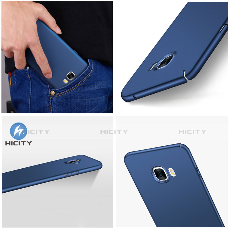 Carcasa Dura Plastico Rigida Mate M01 para Samsung Galaxy C7 SM-C7000 Azul