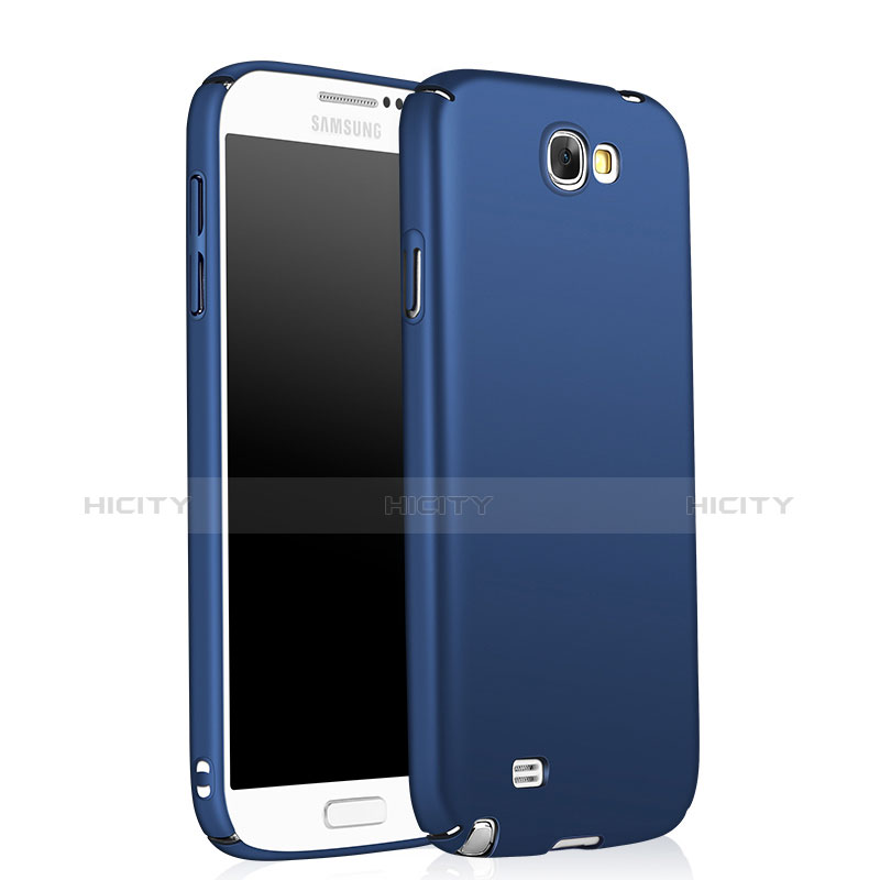 Carcasa Dura Plastico Rigida Mate M01 para Samsung Galaxy Note 2 N7100 N7105 Azul